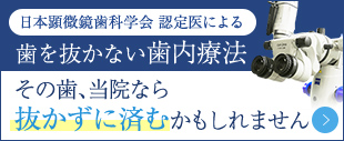 歯を抜かない歯内療法